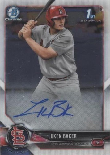 2018 Bowman Draft - Luken Baker #CDA-LB