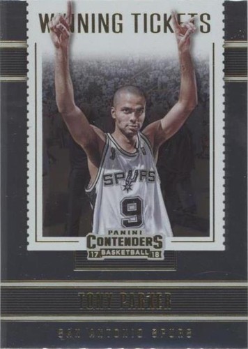 2017-18 Impeccable Victory Signatures TONY PARKER auto on