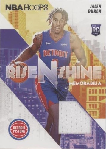 Asia! 🚨2022-23 Panini NBA Hoops Jalen Duren RC Auto Hot