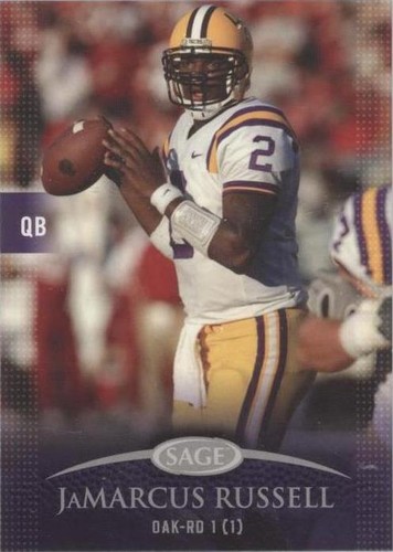 2007 SAGE Autographed Football JaMarcus Russell #47
