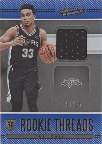 2020-21 Panini Absolute Tre Jones Rookie VARIATION RC Auto - Spurs