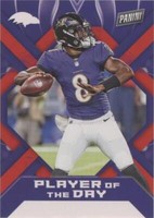 2022 Panini Player of the Day Lamar Jackson #9
