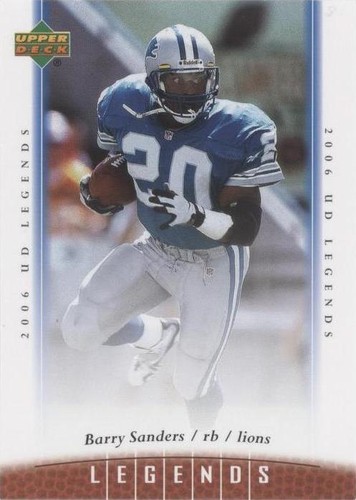 2006 UD Legends Barry Sanders #3