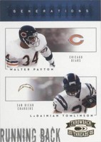 2005 Donruss Throwback Threads LaDainian Tomlinson Walter Payton #G-15