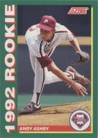 1992 Score Glossy Rookies - Andy Ashby #18