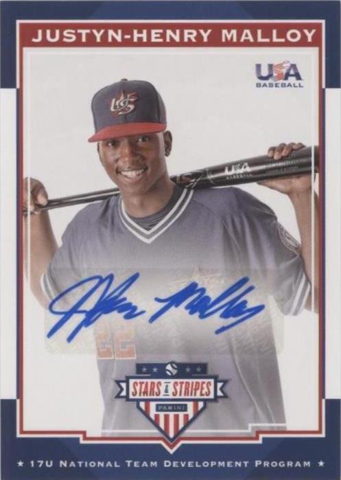 2017 Panini USA Baseball Stars & Stripes - Justyn-Henry Malloy #10