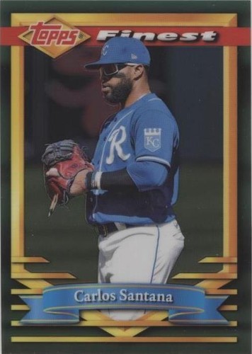 2021 Topps Finest Flashbacks - Carlos Santana #20