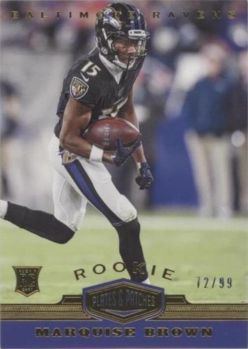 2019 Panini Plates & Patches Marquise Brown #174
