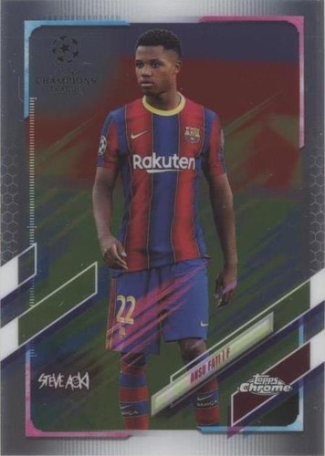 2020-21 Topps Chrome X Steve Aoki UCL Ansu Fati #15
