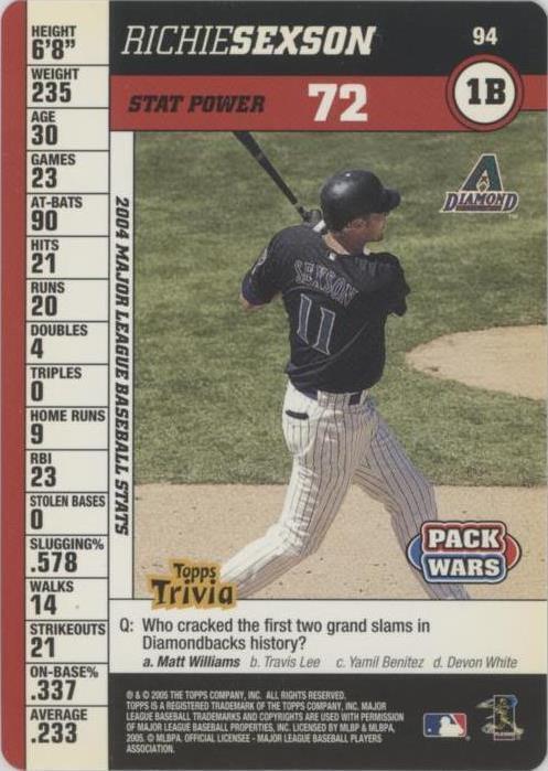 2005 Topps Pack Wars - Richie Sexson #94