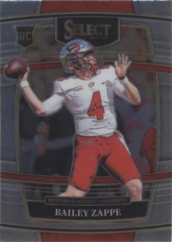 2022 Panini Select Draft Picks Bailey Zappe #10