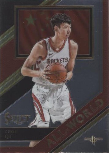 2017-18 Panini Select - Zhou Qi #AW-17