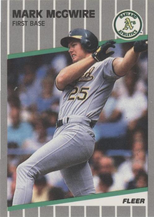 Fleer 1989 - Mark McGwire #17