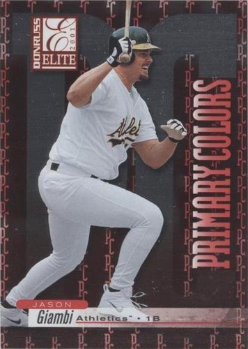 2001 Donruss Elite - Jason Giambi #PC-25