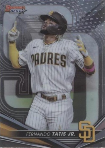 2022 Bowman's Best #18 FERNANDO TATIS JR. BLUE REFRACTOR #d