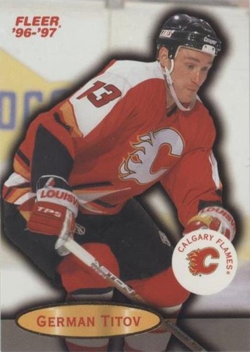 GERMAN TITOV FLAMES AUTOGRAPH AUTO 96-97 FLEER #14 *43966 | eBay