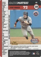 2005 Topps Pack Wars - Kazuo Matsui #40