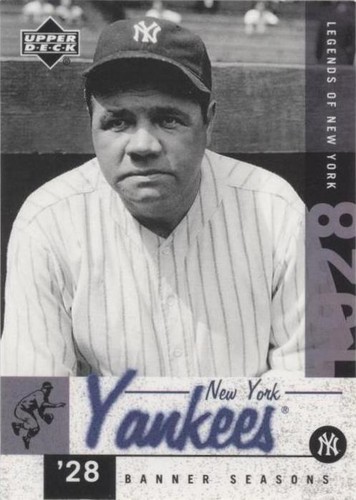 BABE RUTH LEGENDS OF NEW YORK 1923 WORLD SERIES CARD 2001 UPPER