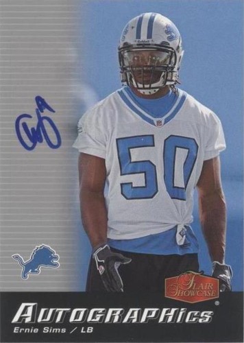 2006 Flair Showcase Ernie Sims #AU-ES