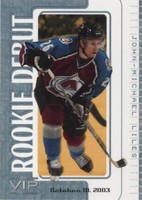 2003-04 In the Game VIP Rookie Debut - John-Michael Liles #30