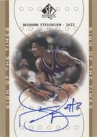 2000-01 SP Authentic - DeShawn Stevenson #DS
