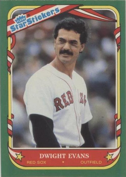 Pegatinas Fleer Star 1987 - Dwight Evans #38