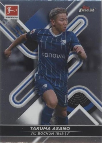 2021-22 Topps Finest Bundesliga Takuma Asano #34