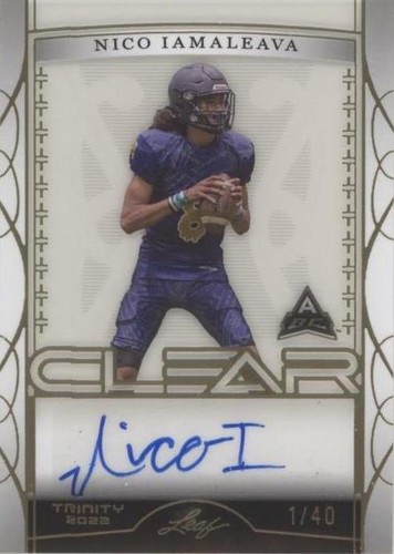 2022 Leaf Trinity Nico Iamaleava #CA-NI1