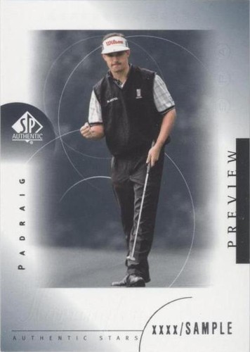 2001 SP Authentic Preview - Padraig Harrington #46