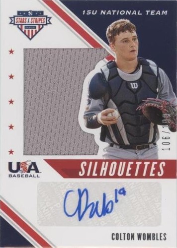 2020 Panini USA Baseball Stars & Stripes - Colton Wombles #USJ-CWS