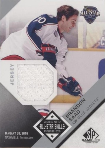 2016-17 SP Game Used - Brandon Saad #AS-BS