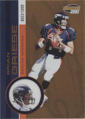 2001 Pacific Invincible Brian Griese #74