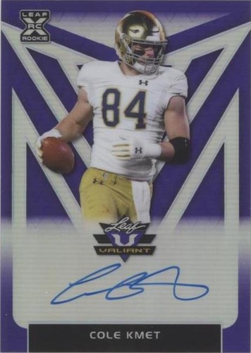 2020 Leaf Valiant Cole Kmet #BA-CK1