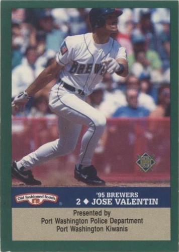 1995 Milwaukee Brewers Police - Jose Valentin #2