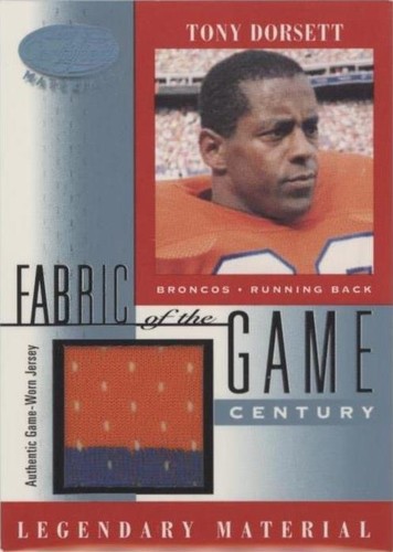 2001 Leaf Certified Materials Tony Dorsett #FG-38