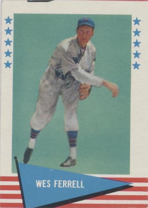 1961 Fleer Baseball Greats - Wes Ferrell #26