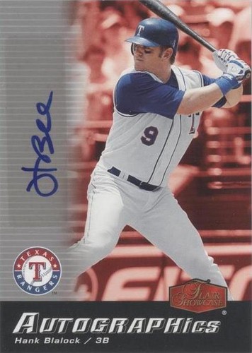 2006 Flair Showcase - Hank Blalock #SC-HB
