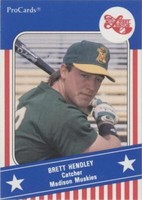 1991 ProCards Midwest League All Star Game - Brett Hendley #MWL 41