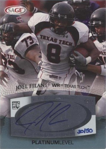 2007 SAGE Autographed Football Joel Filani #A18