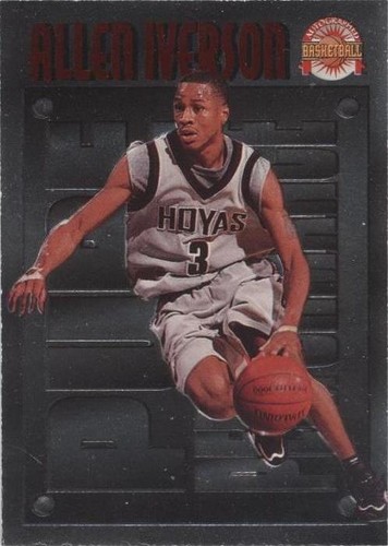 1996-97 Score Board Autographed Basketball - Allen Iverson #PP1