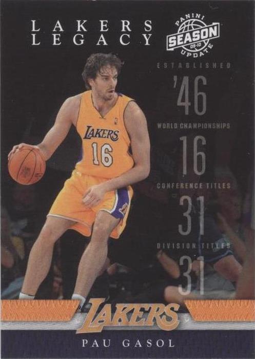 Actualización de temporada 2009-10 Panini - Pau Gasol #4