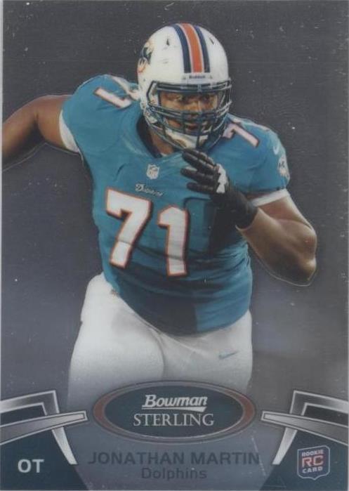 2012 Bowman Sterling Jonathan Martin #58