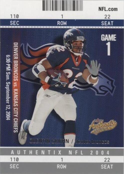 2004 Fleer Authentix Quentin Griffin #26