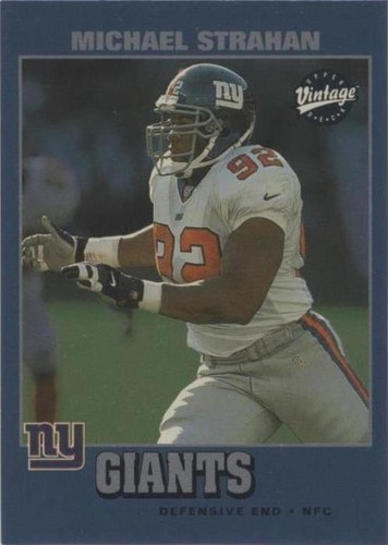 2001 Upper Deck Rookie F/X Michael Strahan #112