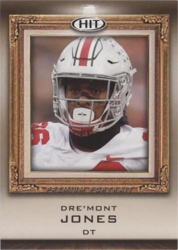 2019 Sage Hit Premier Draft Dre'mont Jones #PP-16