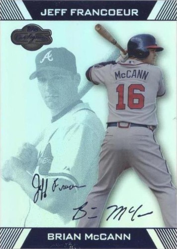 2007 Topps Co-Signers - Brian McCann Jeff Francoeur #3