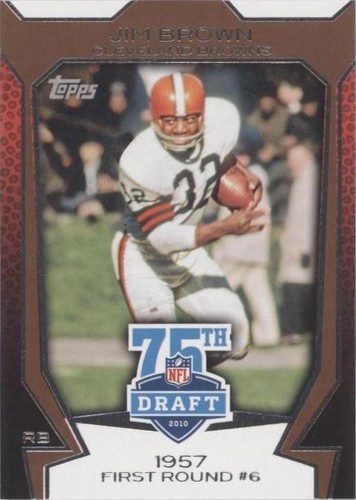2010 Topps Jim Brown #75DA-49