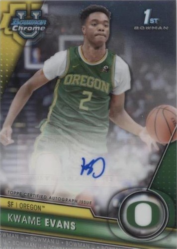 2023-24 Bowman University Chrome - Kj Evans #BCPA-KE