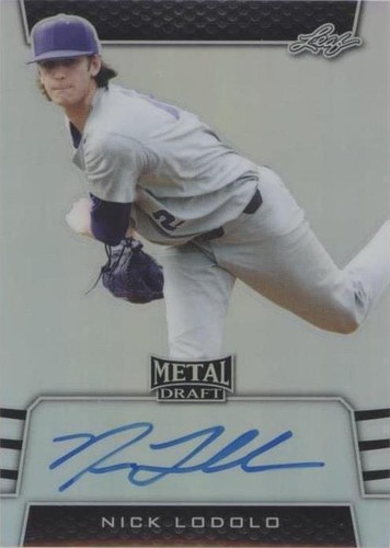 2019 Leaf Metal Draft - Nick Lodolo #BA-NL1
