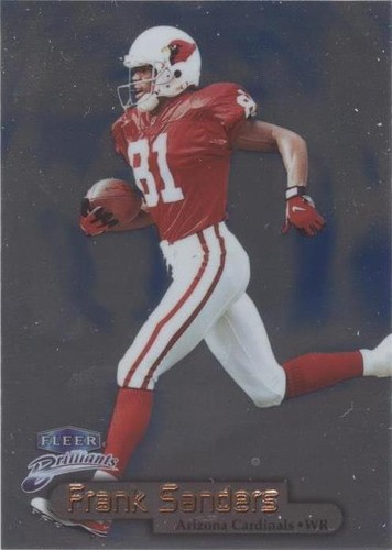 1998 Fleer Brilliants Frank Sanders #33B